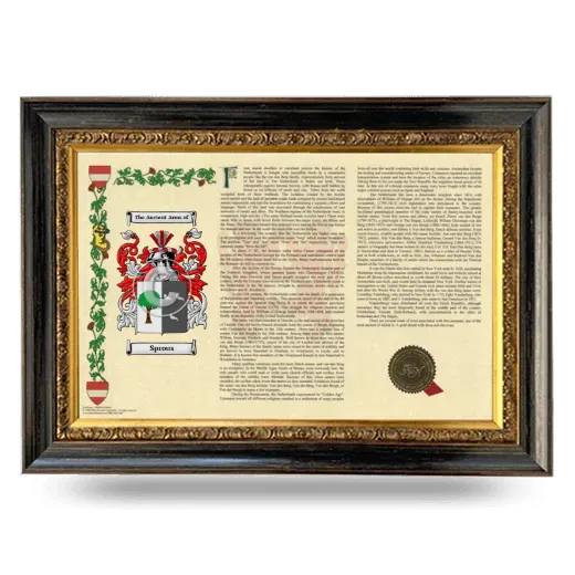 Sprous Armorial Landscape Framed - Heirloom