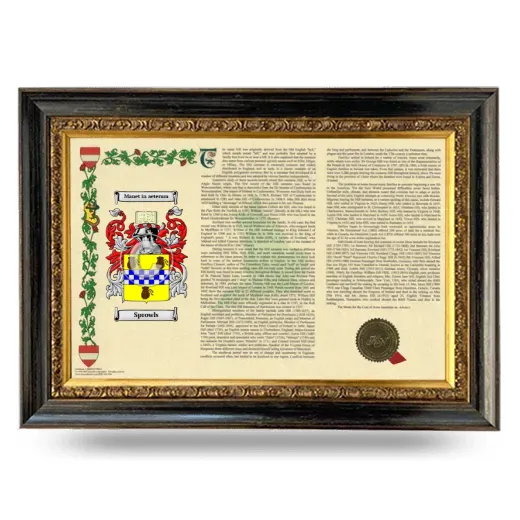 Sprowls Armorial Landscape Framed - Heirloom