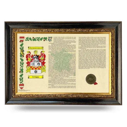 St-Legay Armorial Landscape Framed - Heirloom