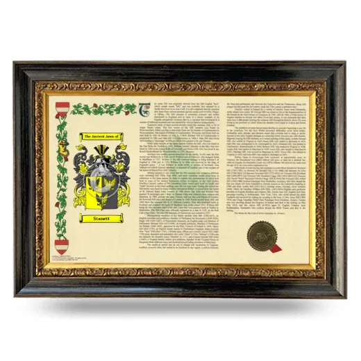 Stanett Armorial Landscape Framed - Heirloom