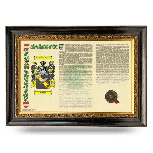 Stange Armorial Landscape Framed - Heirloom