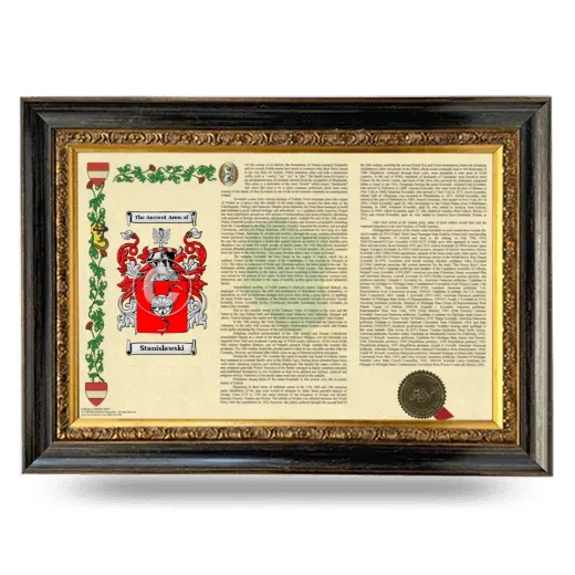 Stanislawski Armorial Landscape Framed - Heirloom