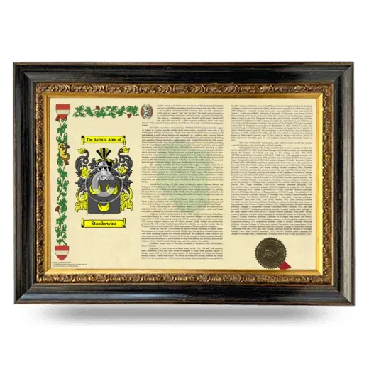 Stankewicz Armorial Landscape Framed - Heirloom