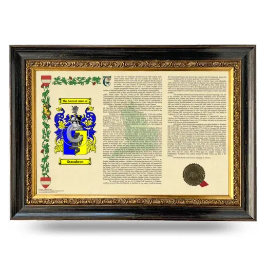 Stansbroe Armorial Landscape Framed - Heirloom