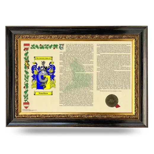 Stantbroe Armorial Landscape Framed - Heirloom