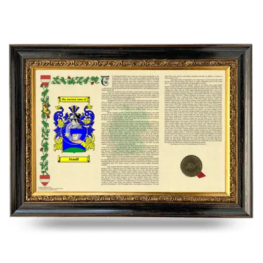Stauff Armorial Landscape Framed - Heirloom