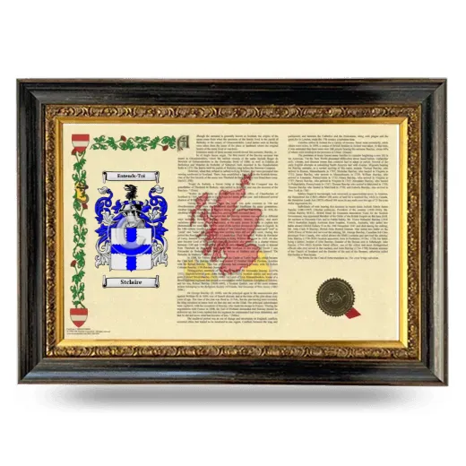 Stclaire Armorial Landscape Framed - Heirloom