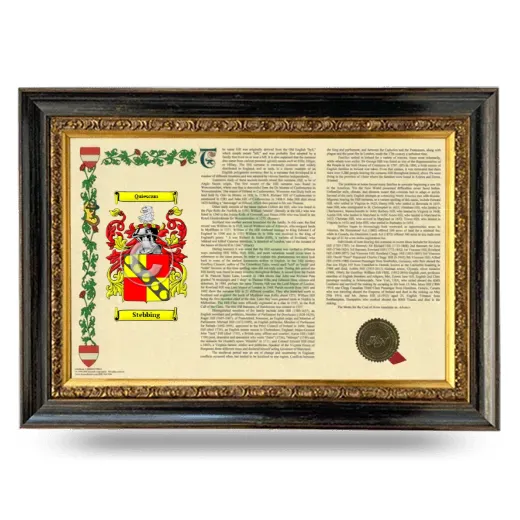 Stebbing Armorial Landscape Framed - Heirloom