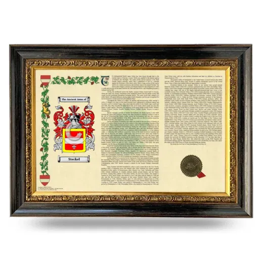 Steckel Armorial Landscape Framed - Heirloom