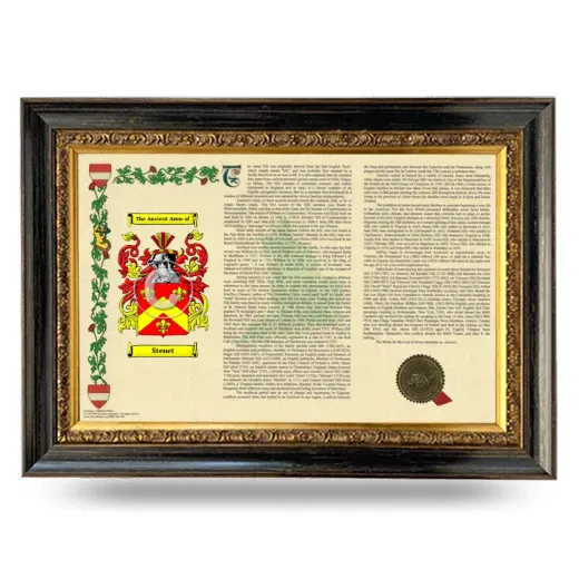 Stenet Armorial Landscape Framed - Heirloom