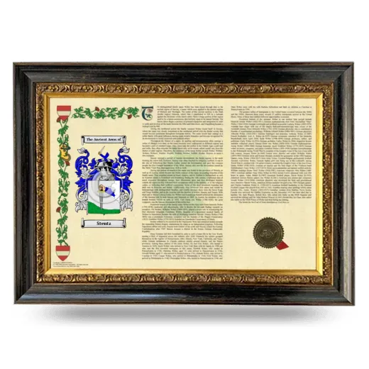 Stentz Armorial Landscape Framed - Heirloom