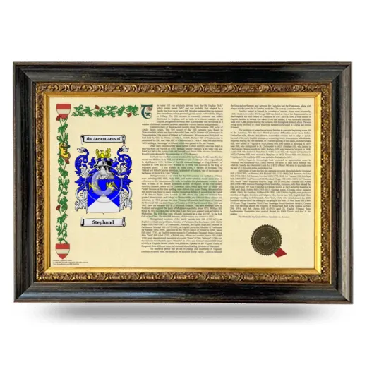 Stephand Armorial Landscape Framed - Heirloom