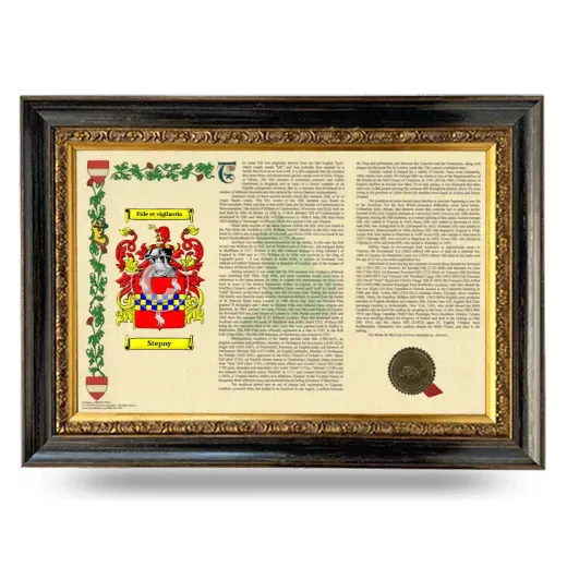 Stepny Armorial Landscape Framed - Heirloom
