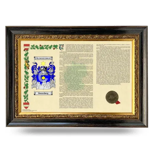 Sterenberg Armorial Landscape Framed - Heirloom