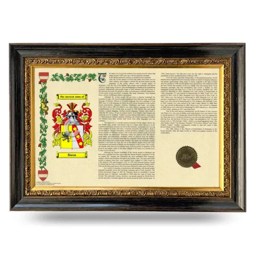 Stern Armorial Landscape Framed - Heirloom
