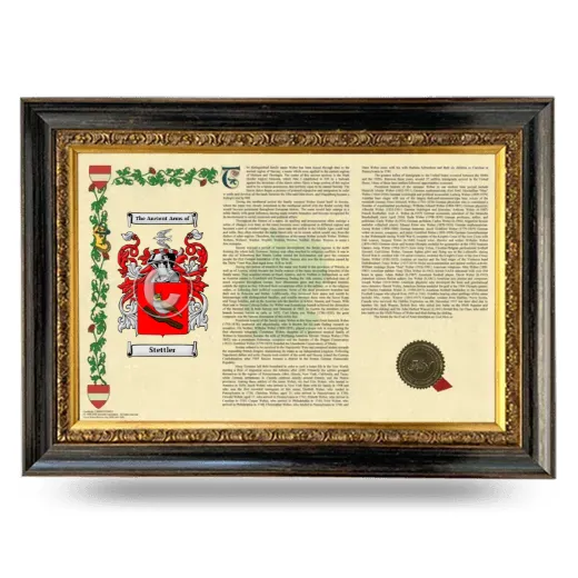 Stettler Armorial Landscape Framed - Heirloom
