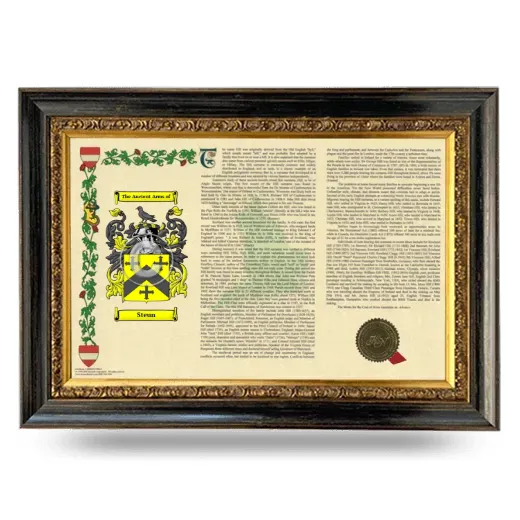 Steun Armorial Landscape Framed - Heirloom