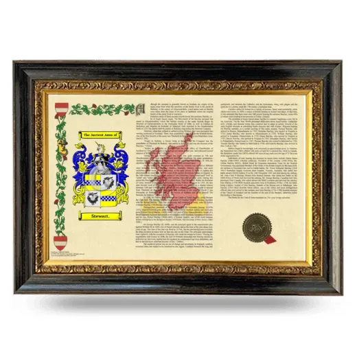 Stewart. Armorial Landscape Framed - Heirloom