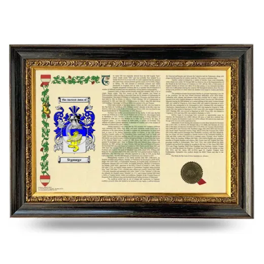 Stgeorge Armorial Landscape Framed - Heirloom