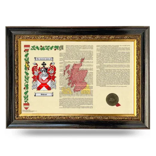 Stirrat Armorial Landscape Framed - Heirloom