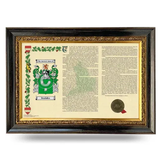 Stockden Armorial Landscape Framed - Heirloom