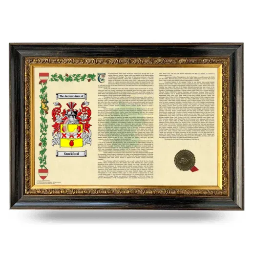 Stockford Armorial Landscape Framed - Heirloom