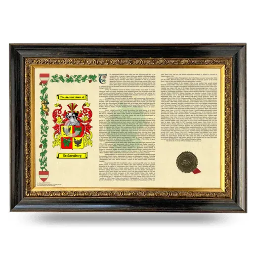 Stolzenberg Armorial Landscape Framed - Heirloom