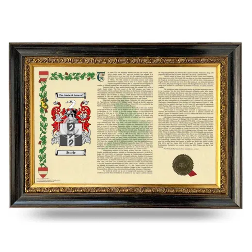 Storie Armorial Landscape Framed - Heirloom
