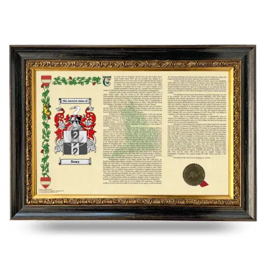 Story Armorial Landscape Framed - Heirloom