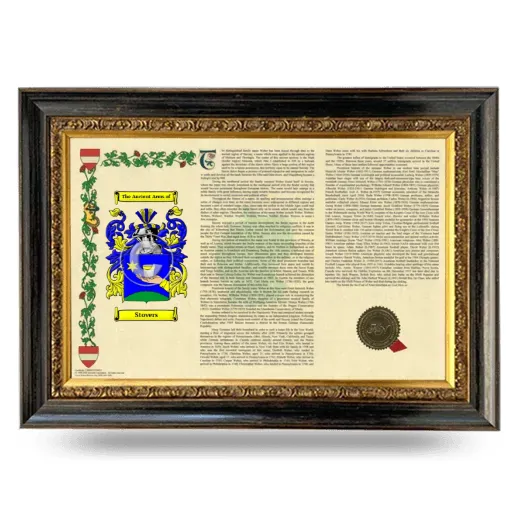 Stovers Armorial Landscape Framed - Heirloom