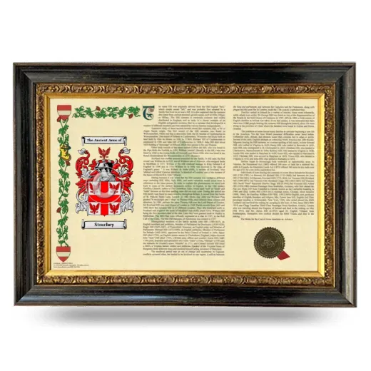 Strachey Armorial Landscape Framed - Heirloom