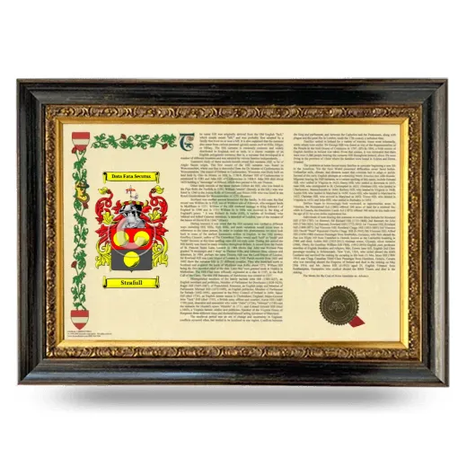 Strafull Armorial Landscape Framed - Heirloom