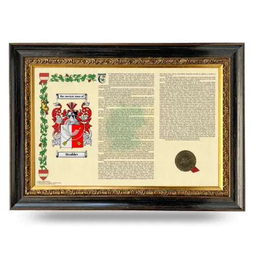 Strahler Armorial Landscape Framed - Heirloom