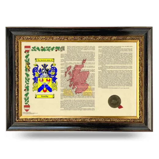 Strathy Armorial Landscape Framed - Heirloom