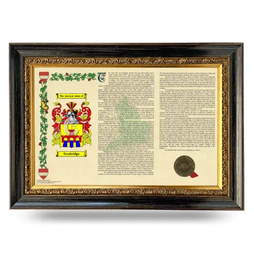 Strobridge Armorial Landscape Framed - Heirloom
