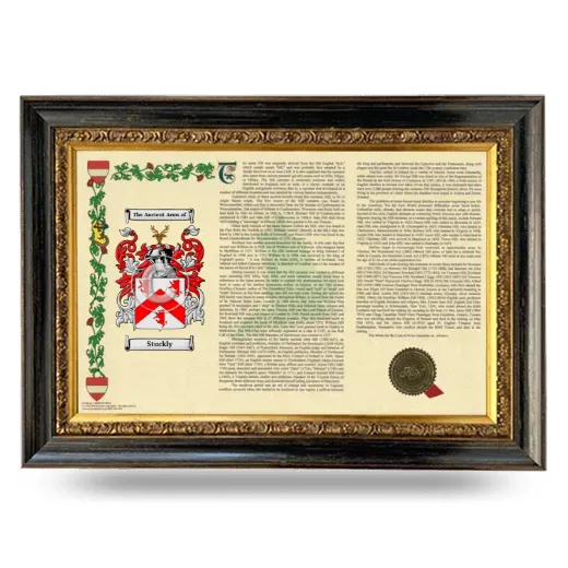 Stuckly Armorial Landscape Framed - Heirloom