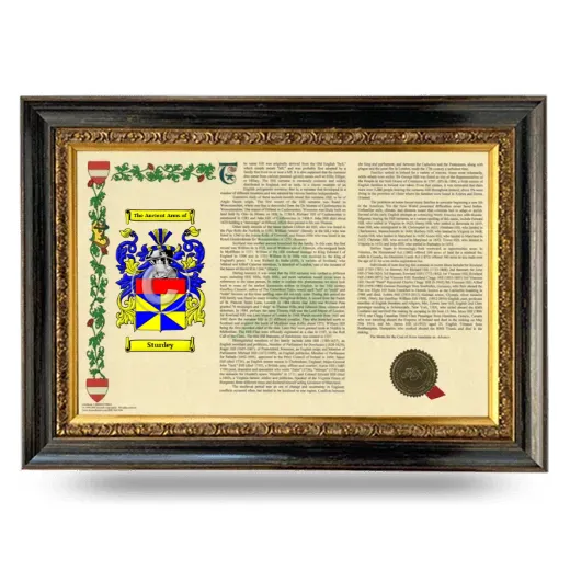 Sturdey Armorial Landscape Framed - Heirloom