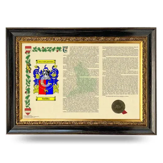 Suckley Armorial Landscape Framed - Heirloom