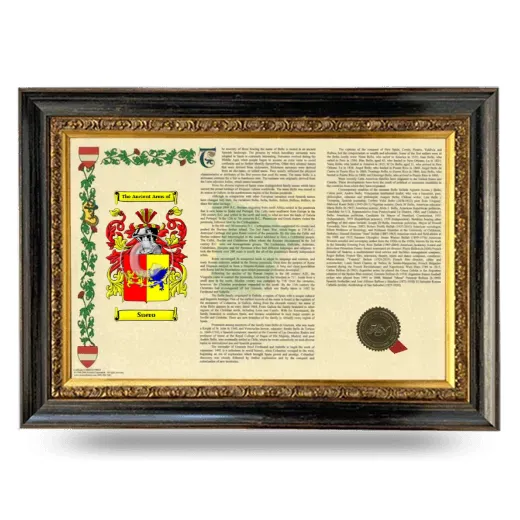 Suero Armorial Landscape Framed - Heirloom