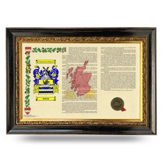 Suittie Armorial Landscape Framed - Heirloom