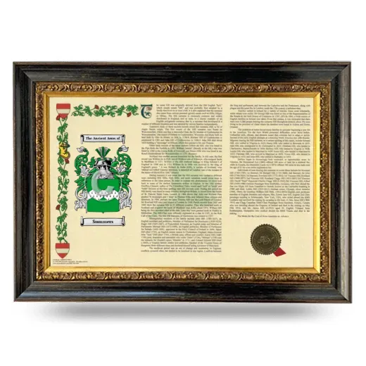 Summers Armorial Landscape Framed - Heirloom