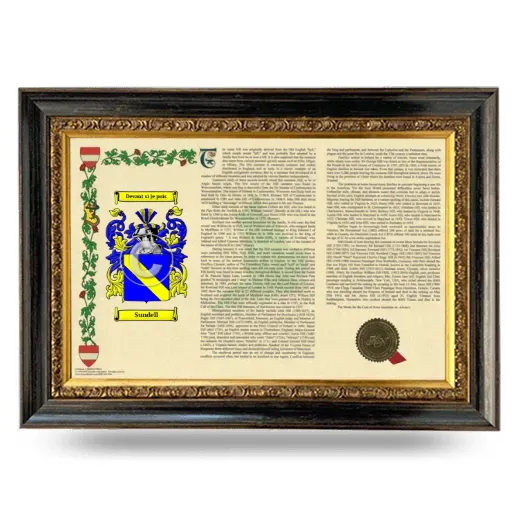 Sundell Armorial Landscape Framed - Heirloom
