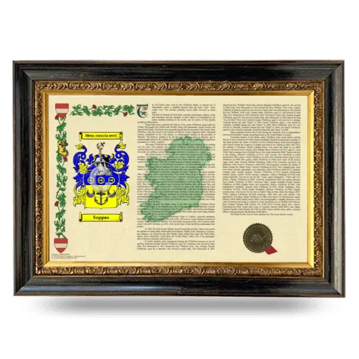 Suppas Armorial Landscape Framed - Heirloom