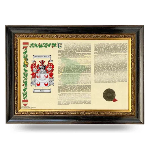 Susa Armorial Landscape Framed - Heirloom