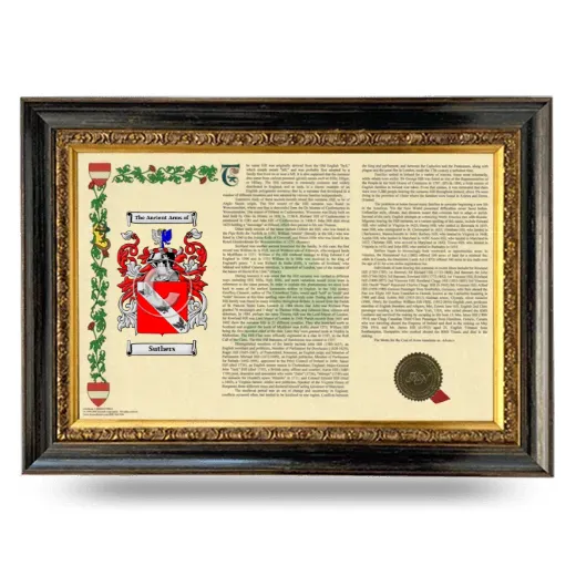 Suthers Armorial Landscape Framed - Heirloom
