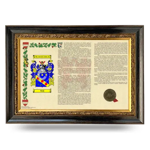 Svej Armorial Landscape Framed - Heirloom