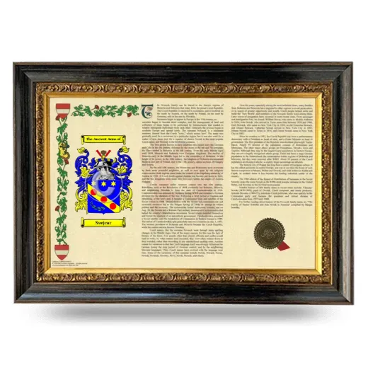 Svejcar Armorial Landscape Framed - Heirloom