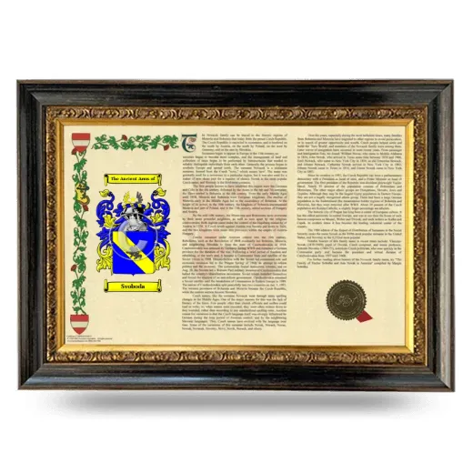 Svoboda Armorial Landscape Framed - Heirloom