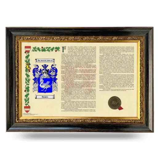 Swaen Armorial Landscape Framed - Heirloom