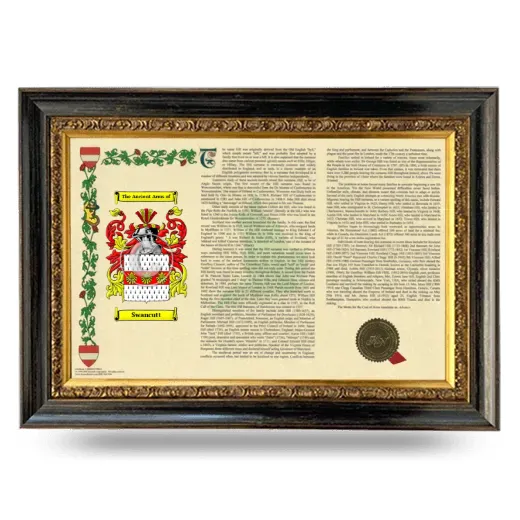 Swancutt Armorial Landscape Framed - Heirloom
